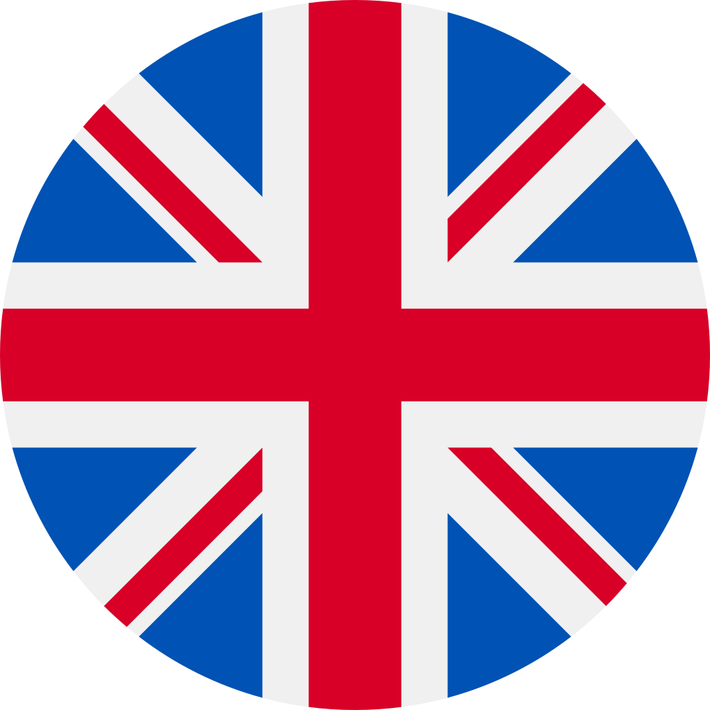 Flag of United Kingdom for language selection